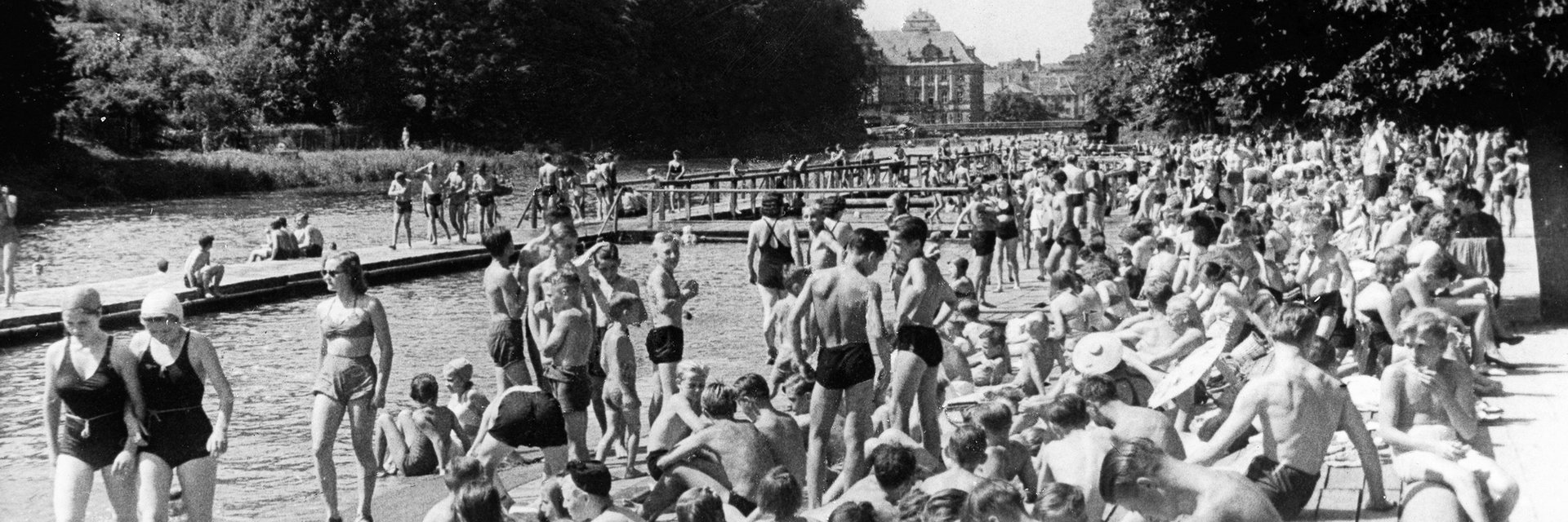 Hainbadstelle historische Aufnahme Hainbadstelle historische Aufnahme