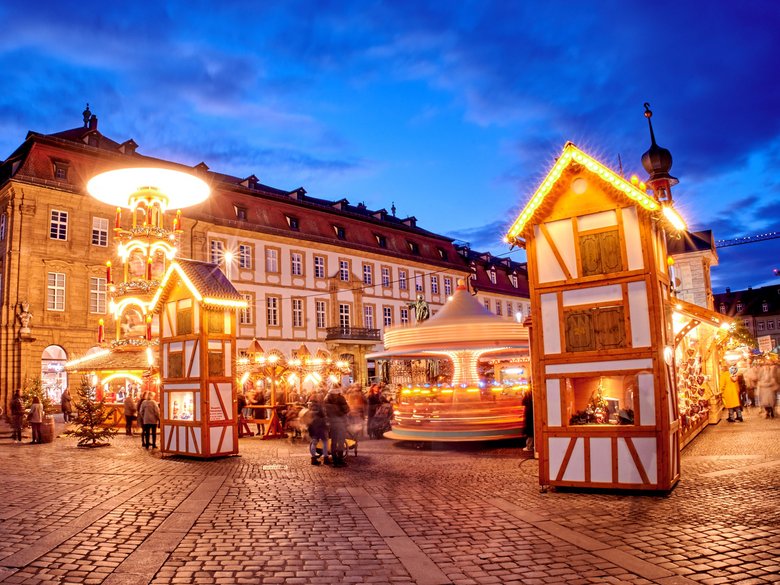 Weihnachtsmarkt auf dem Bamberg Maxplatz