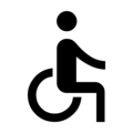 Icon Rollstuhlfahrer