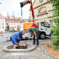 Fischbrünnlein: Sanierung gestartet | Spendet ab Spätsommer wieder Trinkwasser  