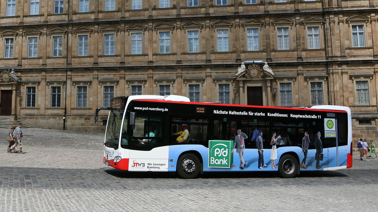 Buswerbung in Bamberg
