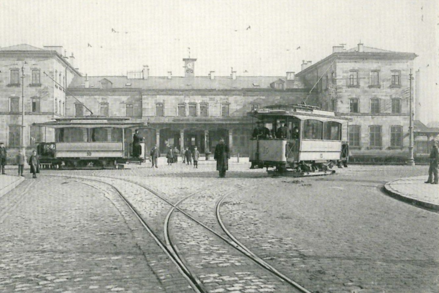 Straßenbahn in Bamberg Altes Bild der Straßenbahn Bamberg