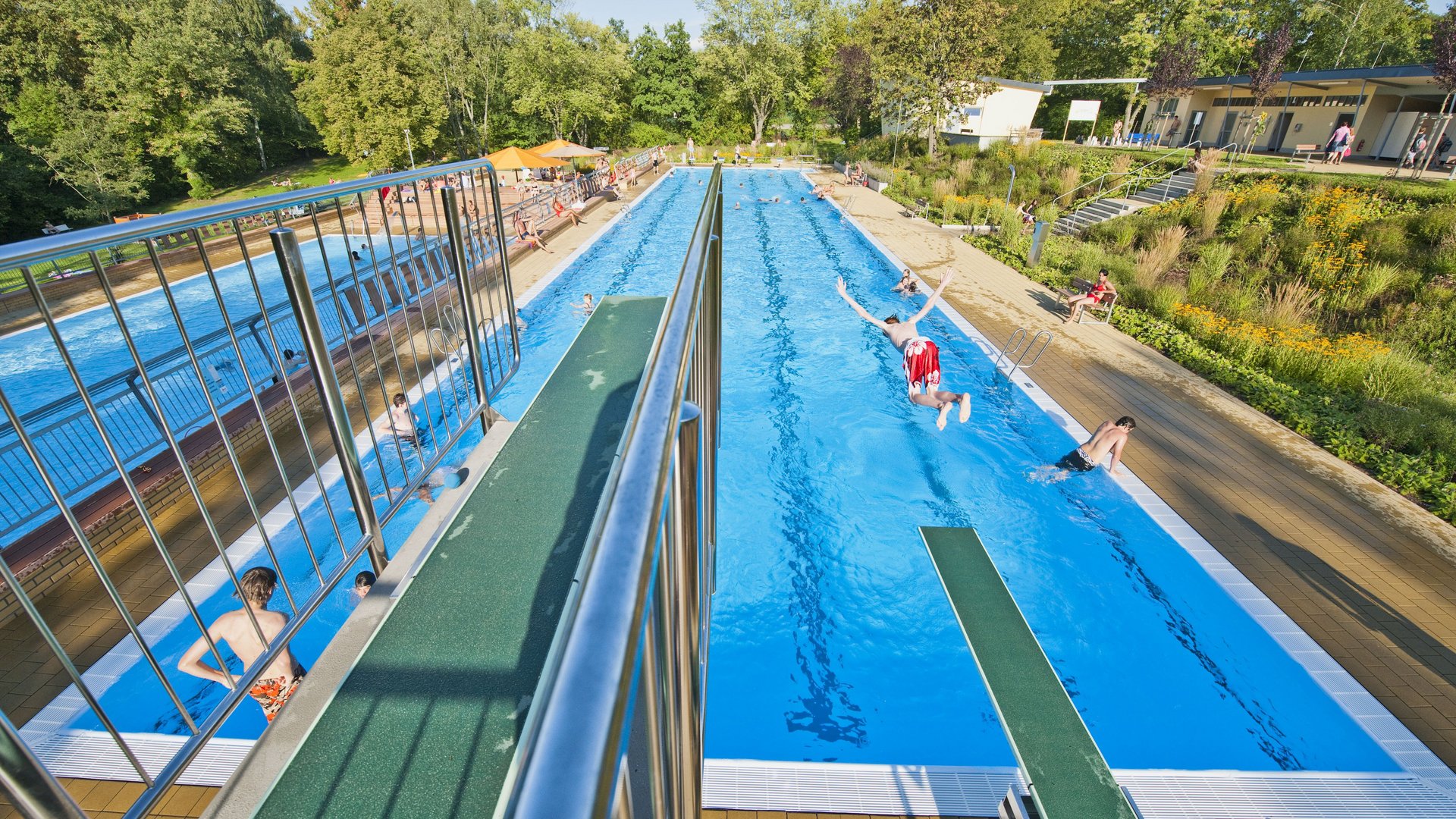 Becken im Freibad Gaustadt