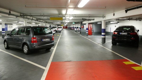 Parken in der Tiefgarage in Bamberg