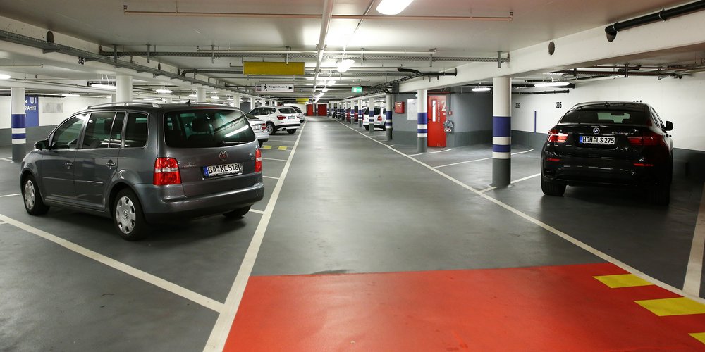 Parken in der Tiefgarage in Bamberg