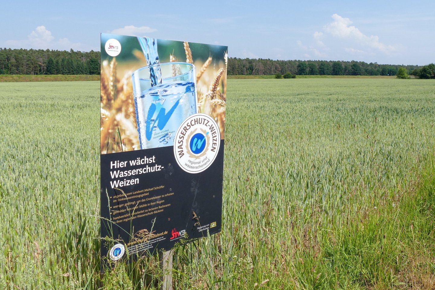 Schild Wasserschutz Weizen Wasserschutzgebiet in Bamberg Schild Wasserschutz Weizen Wasserschutzgebiet in Bamberg