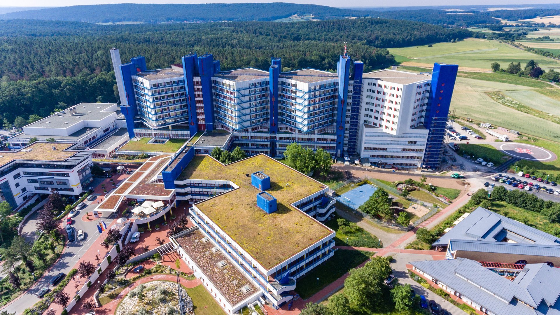 Klinikum am Michaelsberg aus Vogelperspektive Klinikum am Michaelsberg aus Vogelperspektive