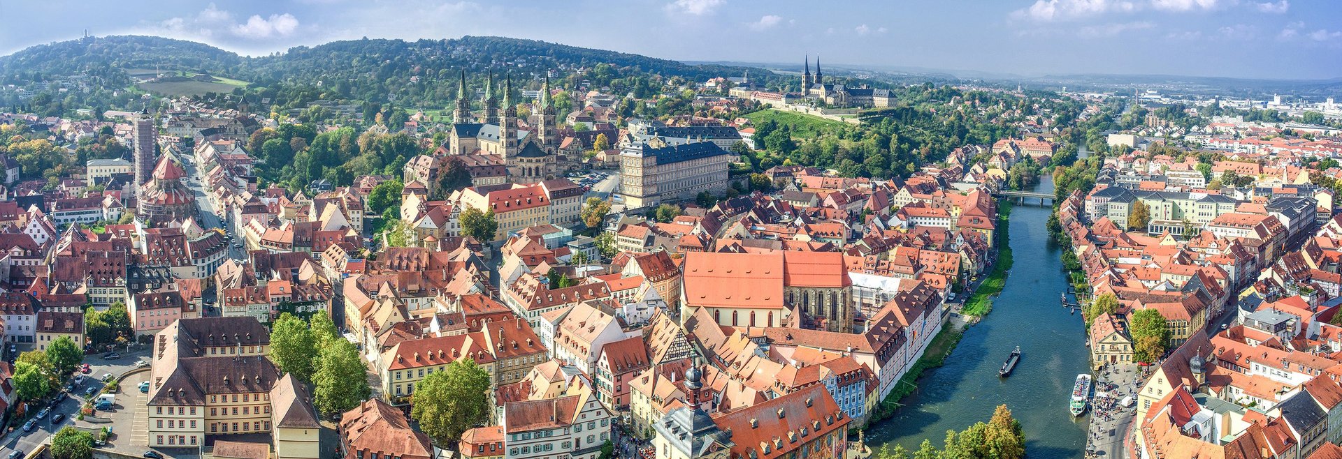 Bamberg Stadtansicht aus der Luft