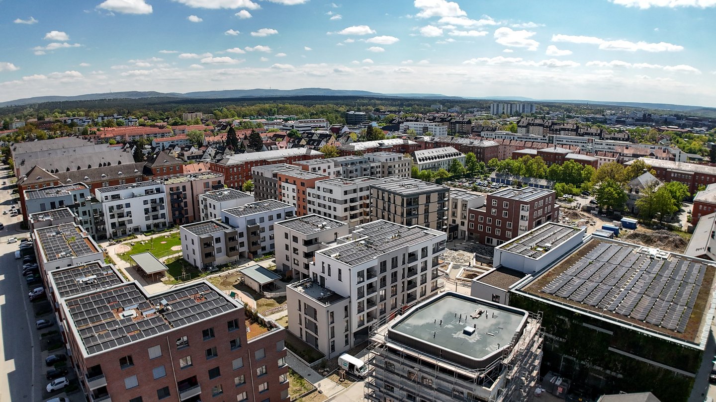Drohnenflug über den Lagarde-Campus 2024