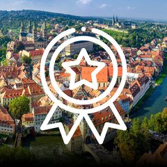 Bamberg mit Icon Auszeichnung