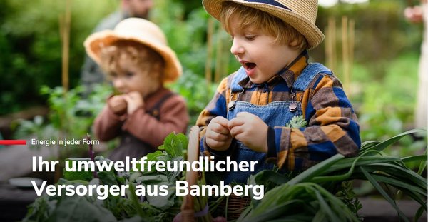 bambergstrom zwei Kinder im Grünen