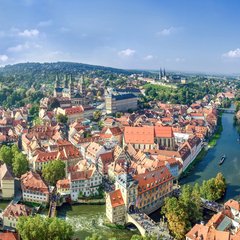 Bamberg Stadtansicht aus der Luft Bamberg Stadtansicht aus der Luft
