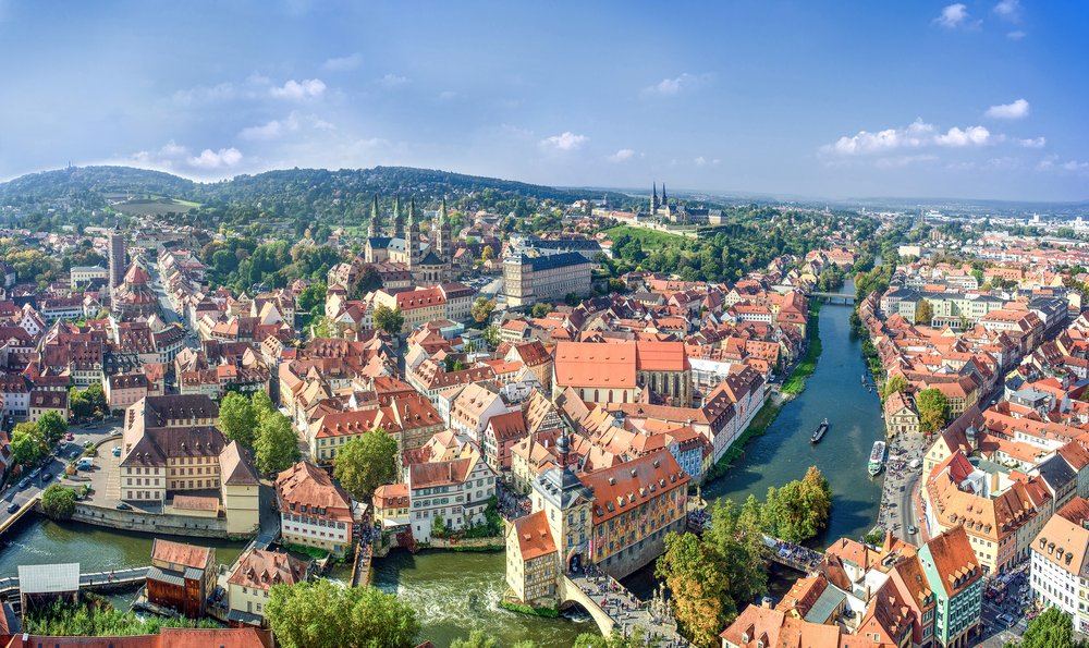 Bamberg Stadtansicht aus der Luft