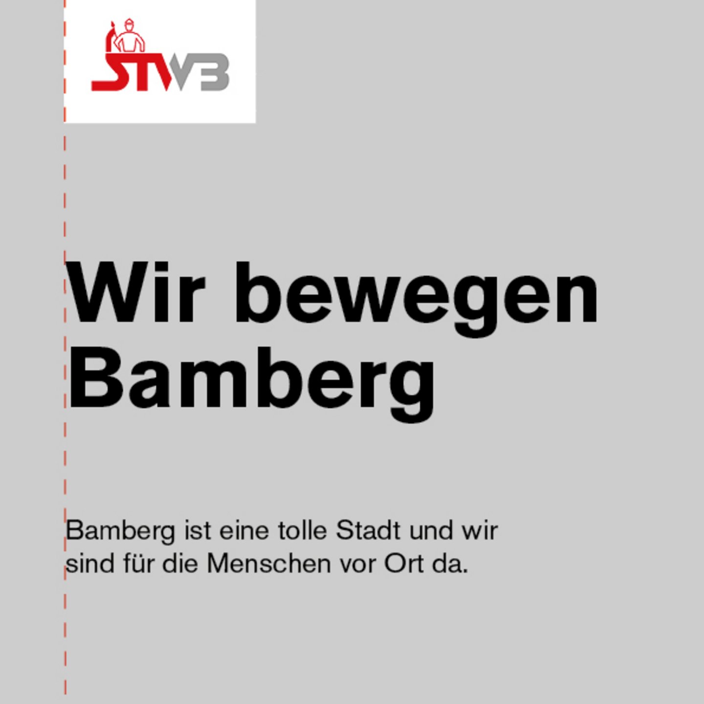 Layout Wir bewegen Bamberg Layout Wir bewegen Bamberg/ Textausrichtung links