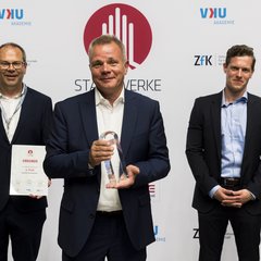 Preisverleihung VKU Stadtwerke Award 2021 Loskarn Fiedeldey Then
