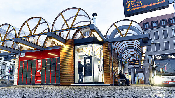 Bosch Brennstoffzelle in Bamberg am ZOB mit Stadtwerken