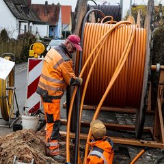 Glasfaserbaustelle Gartenstadt