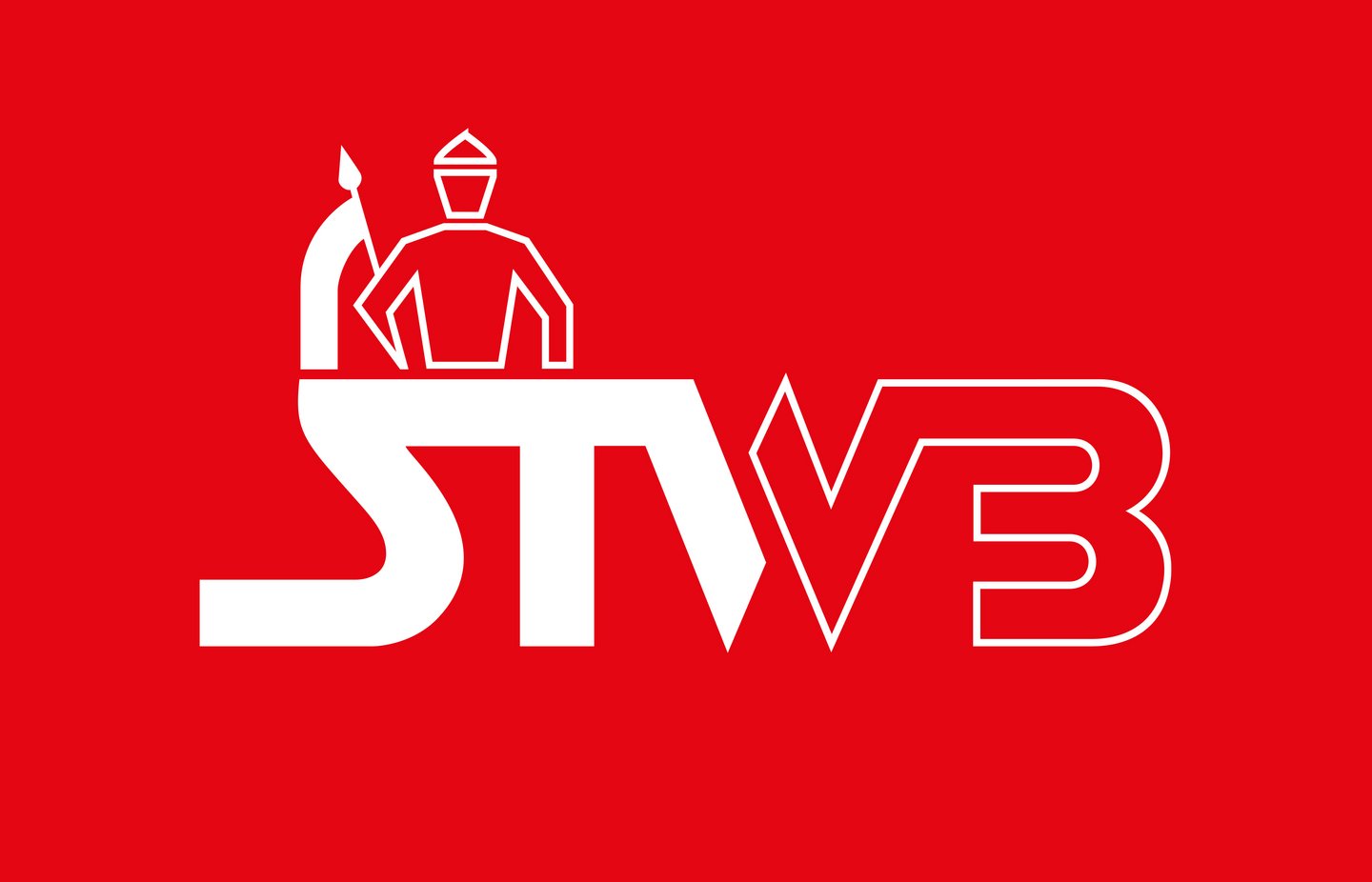 STWB Logo weiss auf rot Logo Stadtwerke Bamberg weiß auf rot