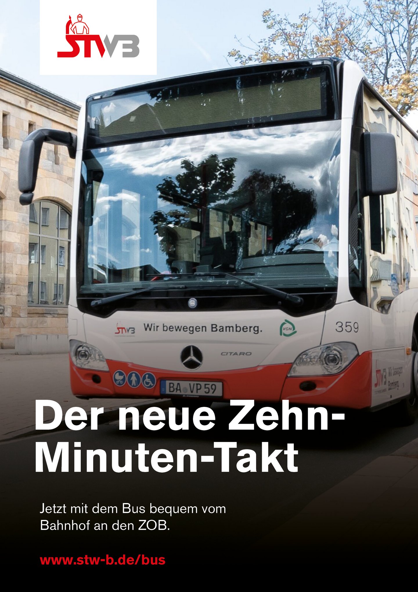 Der neue Zehn-Minuten-Takt Der neue Zehn-Minuten-Takt Busfahren in Bamberg