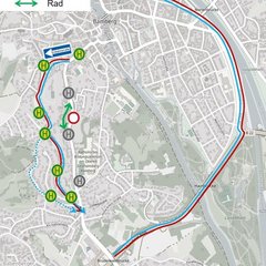 Karte Umleitung Baustelle Kaulberg 2025