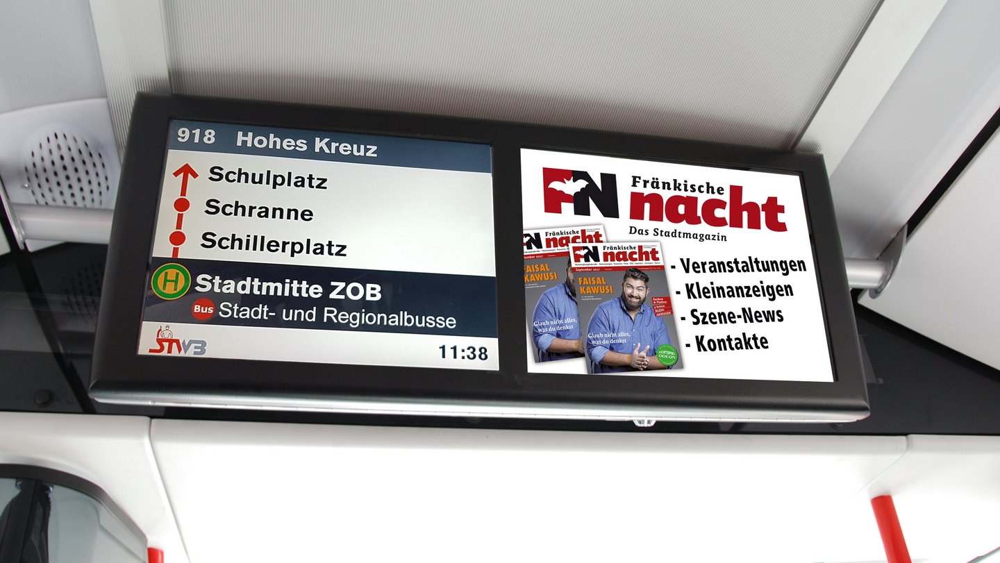 Werbung im Stadtbus Video