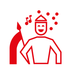 Icon für Kirchweih und Fasching