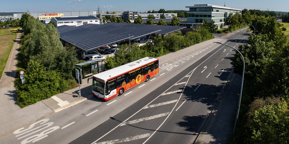 P+R Kronacher Straße mit Bus