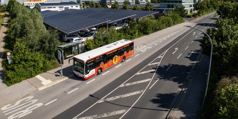 P+R Kronacher Straße mit Bus