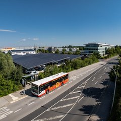 P+R Kronacher Straße mit Bus