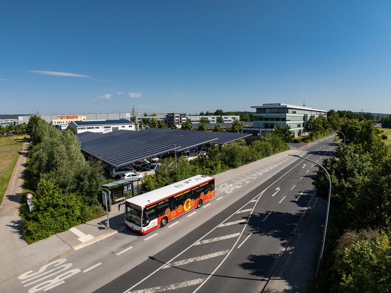 P+R Kronacher Straße mit Bus