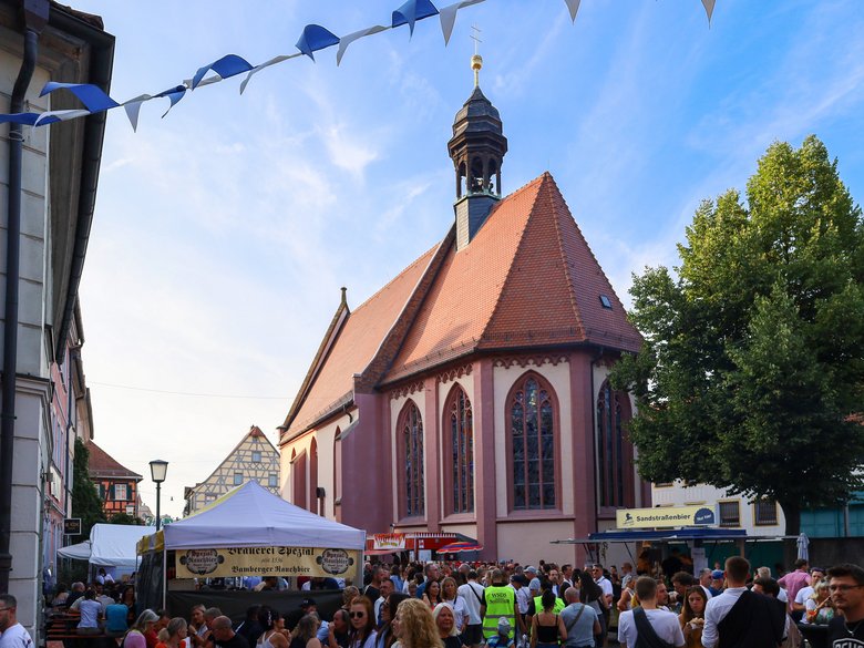 Elisabethenkirche an der Sandkerwa in Bamberg