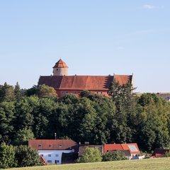 Ortsansicht Lisberg mit Burg Ortsansicht Lisberg mit Burg