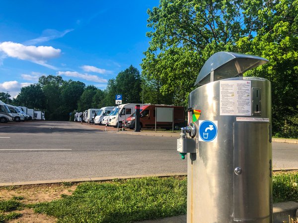 Wasserversorgung auf Reisemobilstellplatz Heinrichsdamm