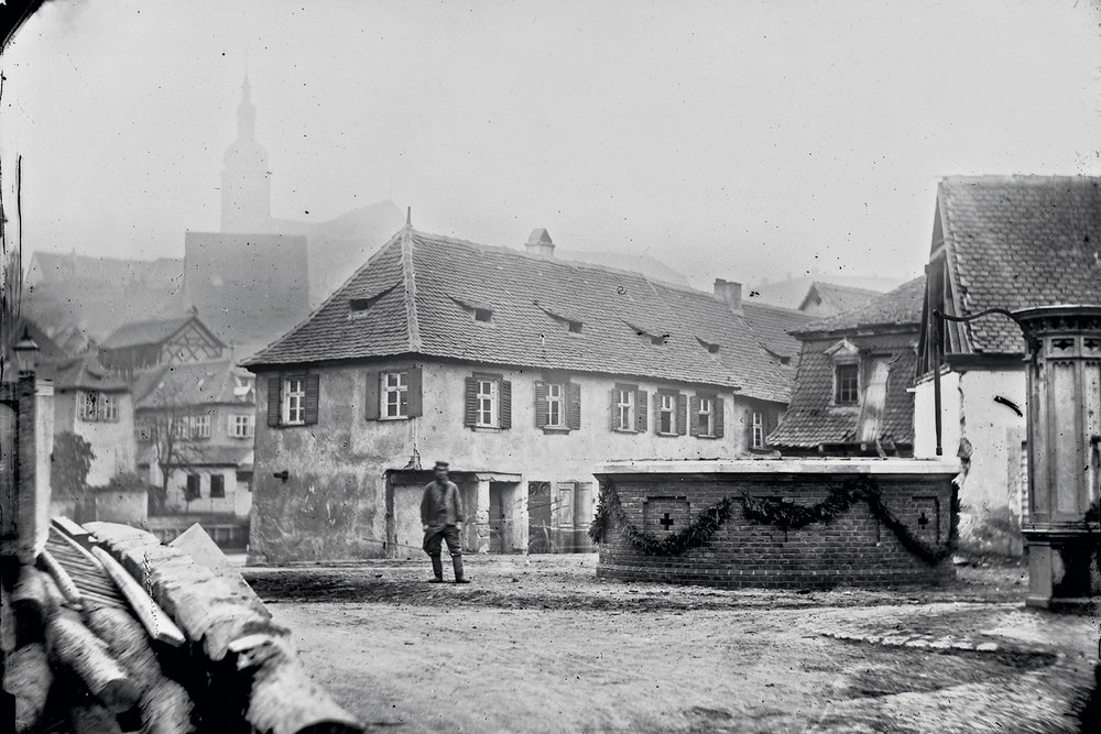 Geyerswoerthstraße schwarz-weiß Bild