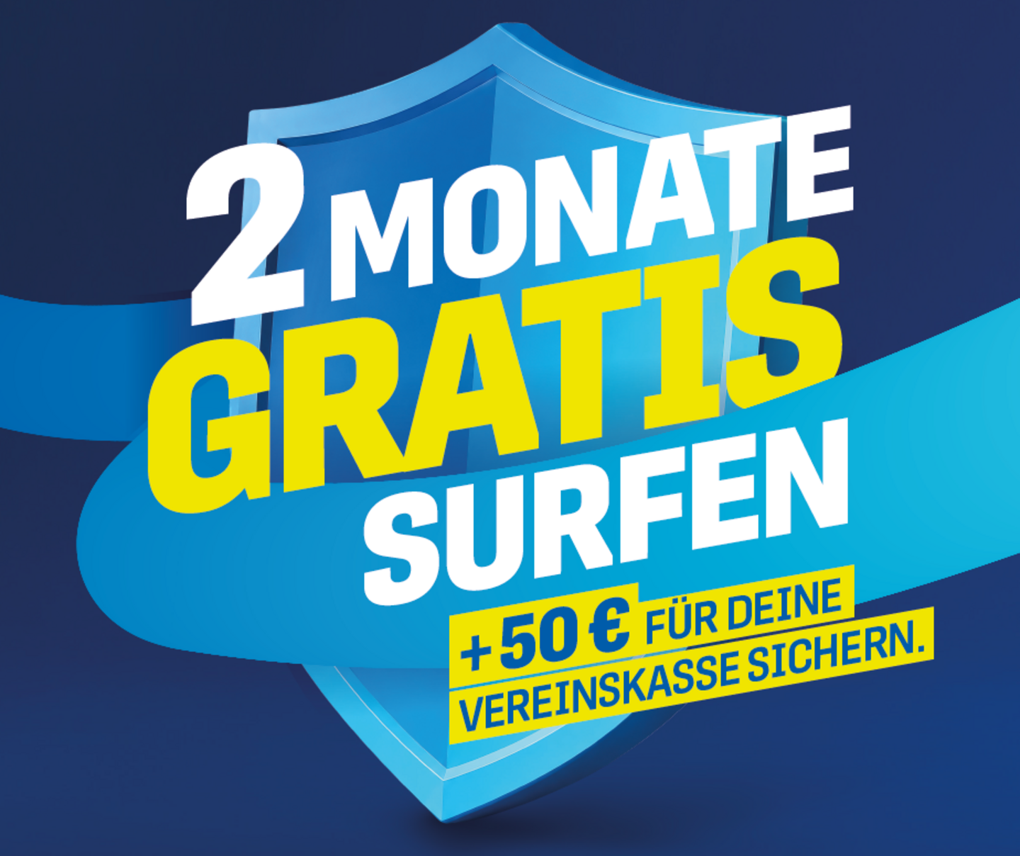 Grafik 2 Monate Gratis + 50 Euro für Vereine