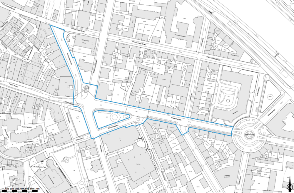 Karte Netzausbau Friedrichstraße